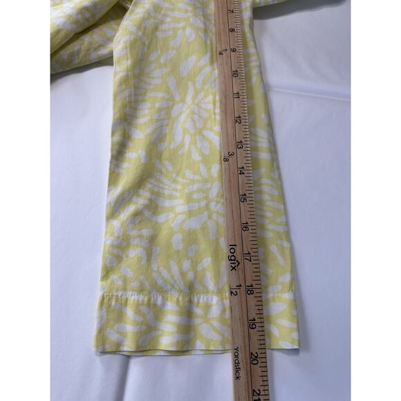 Tantrums Boho Crochet V- Neck Top Blouse Yellow Floral Women’s Size Small - Picture 15 of 16